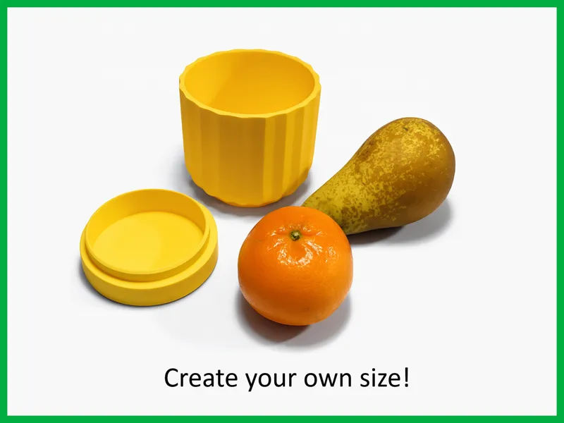 Parametric Jar with lid