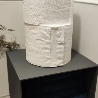 Towel and toilet roll holder
