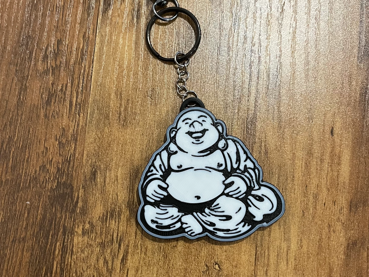 adorable Happy Buddha keychain