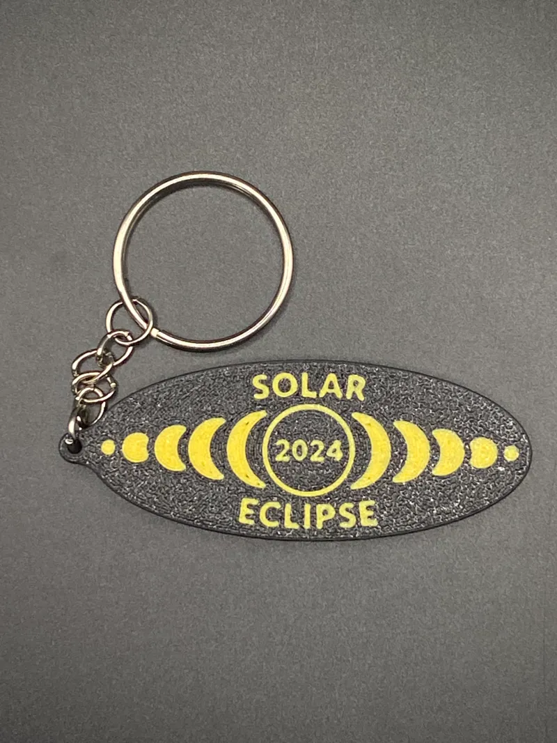 Solar Eclipse 2024 Keychain