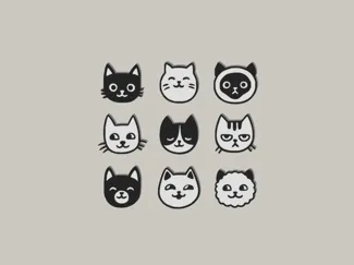 Cats earrings and keychains