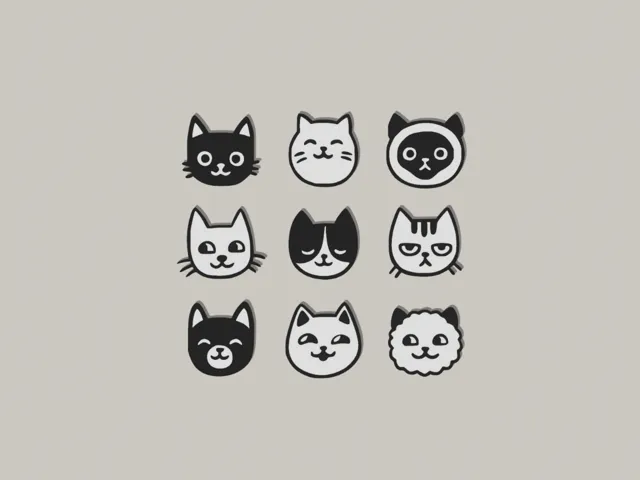 Cats earrings and keychains