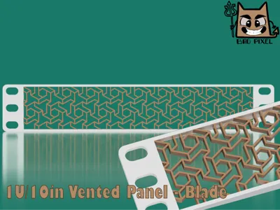10" 1U Vented Panel - Blade