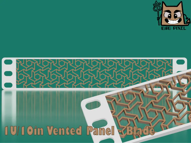 10" 1U Vented Panel - Blade