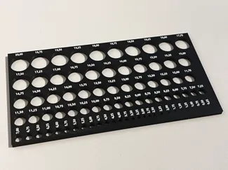 Circle Template 0.25–20 mm (0.25 mm Steps)