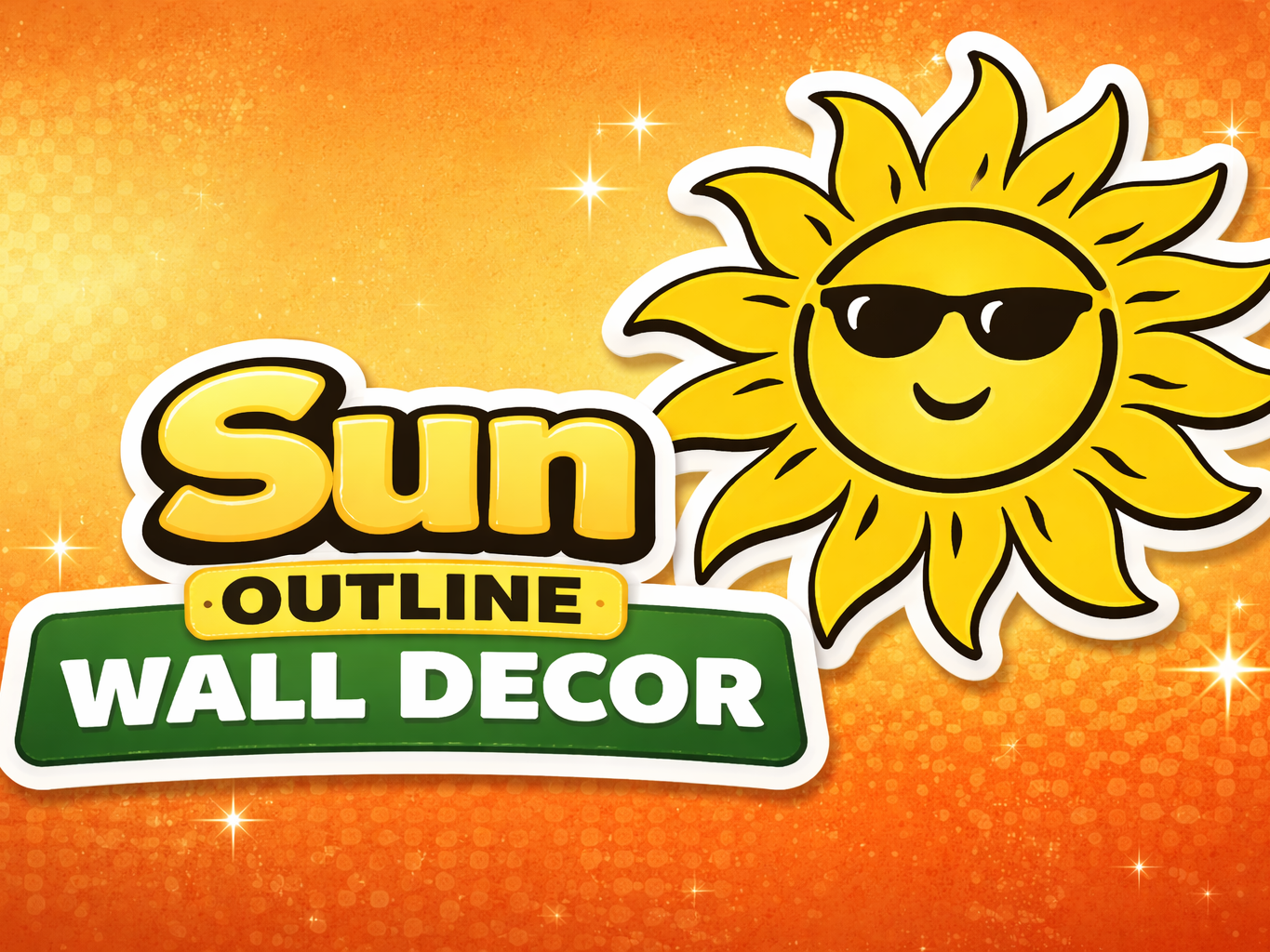 Sun Outline Wall Decor