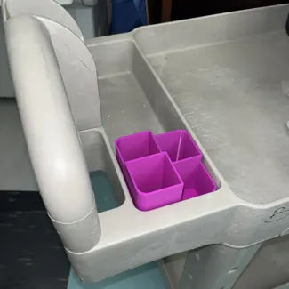 Utility cart organizer