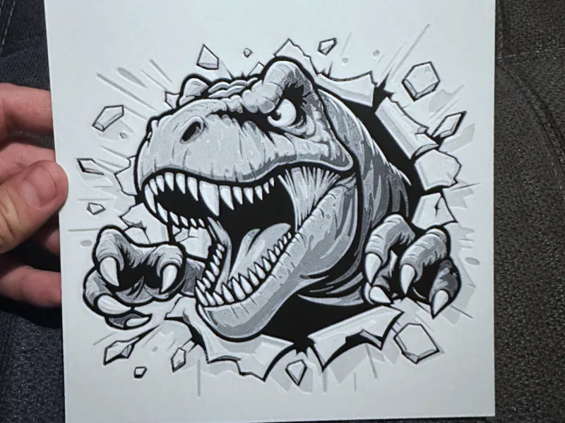 T Rex Hueforge Art Bild 
