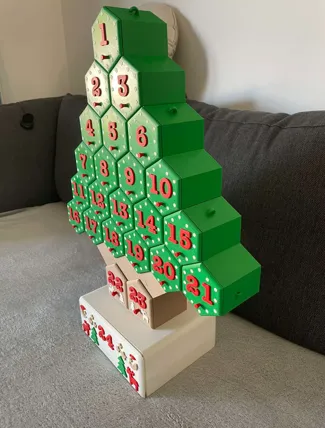 Christmas Advent calendar for 24 days