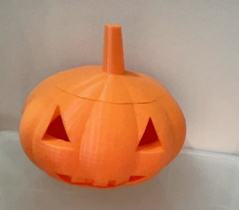 Pumpkin container for treats