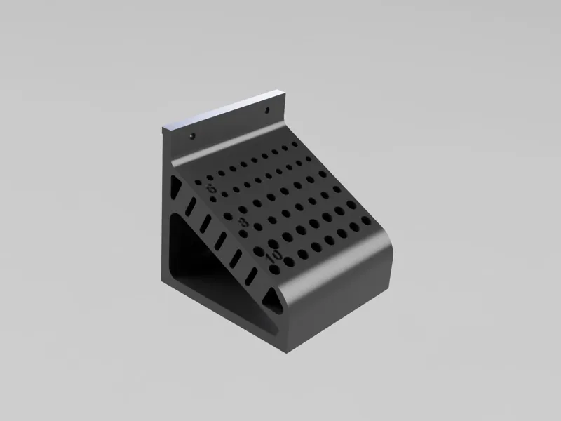 Wall-Mounted Storage System for Milling Cutter 