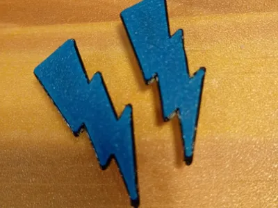 Lightning Bolt Shoelace Charm