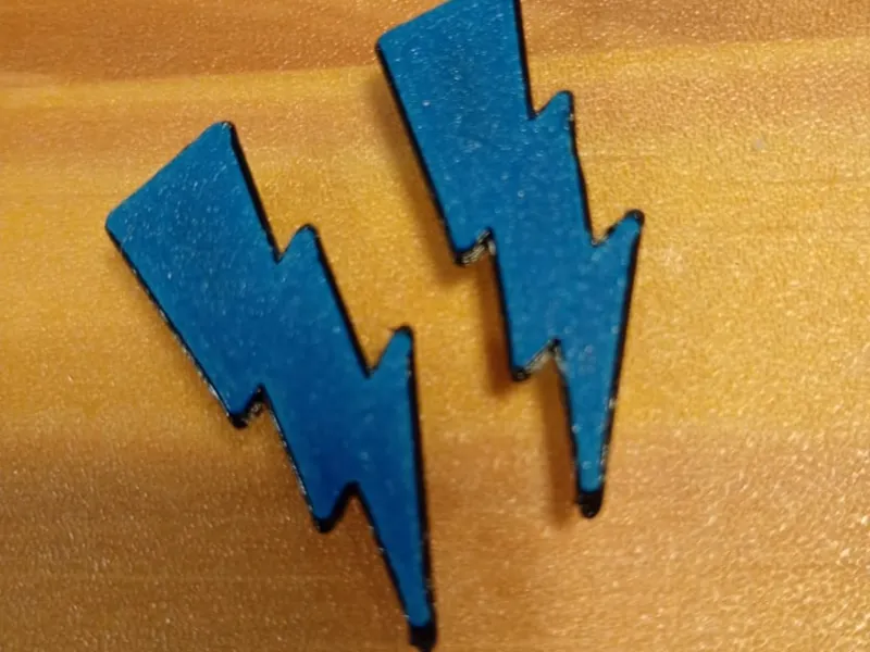 Lightning Bolt Shoelace Charm