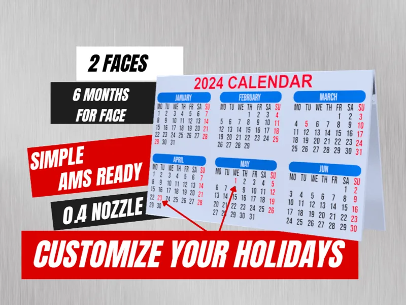 Simple calendar 2024