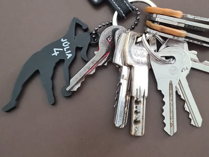 Customizable Handball Keychain (Name and number)