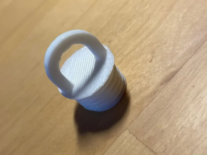 End stopper for curtain rail