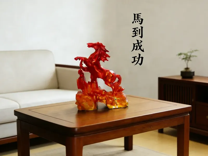 中国马年桌面摆件 馬到成功 瑞馬迎春
