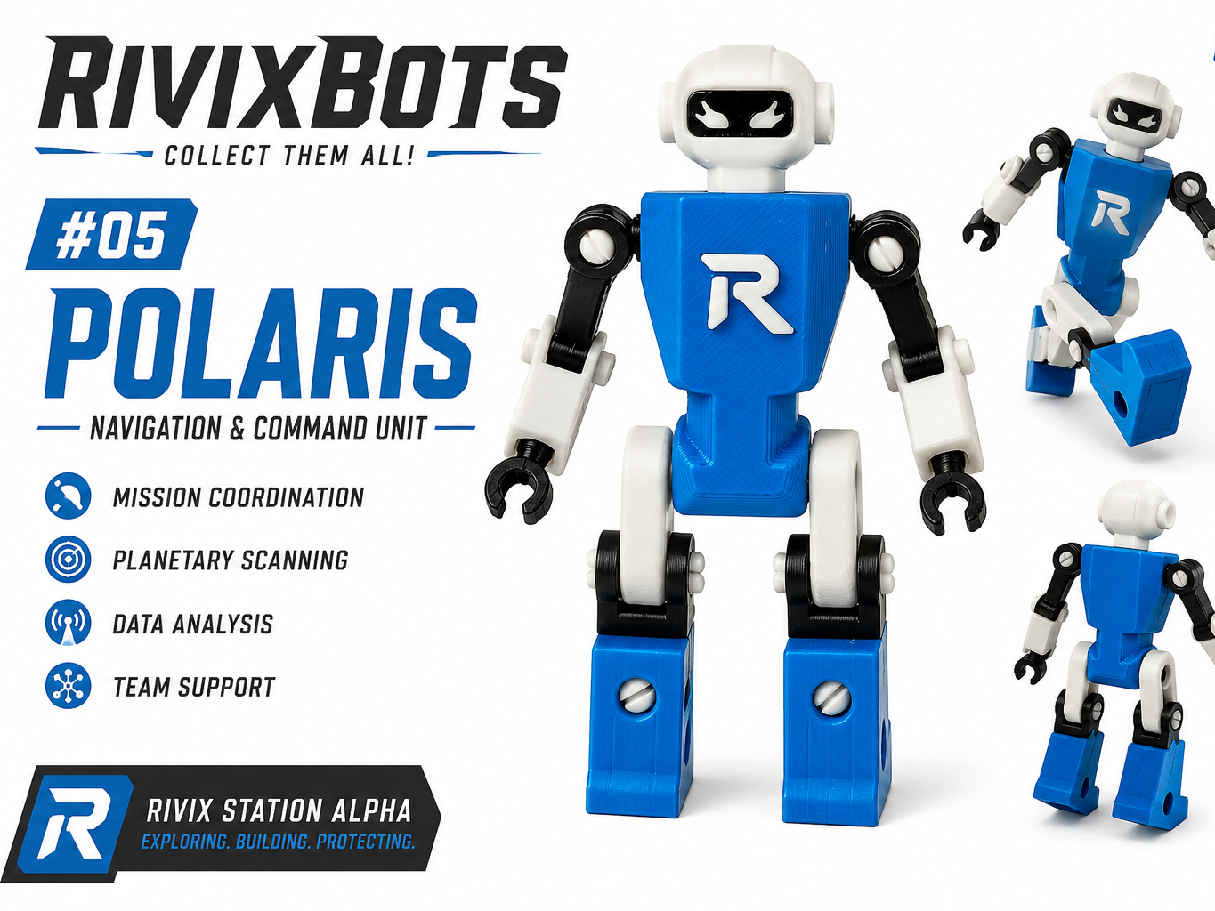 RivixBots #05 — POLARIS robot action figure
