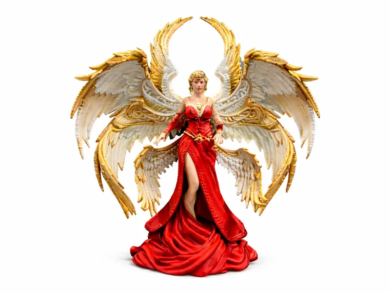 Angel Female Statue with Large Wings