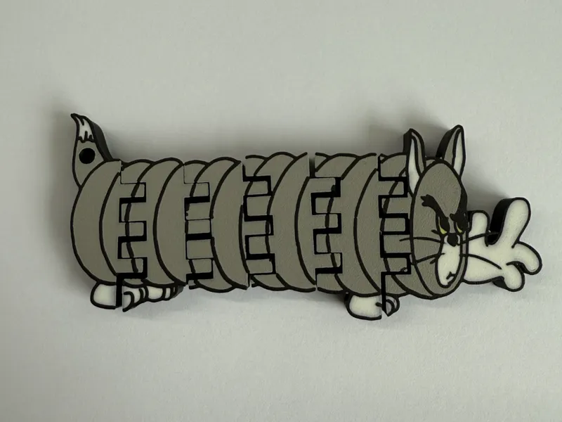 Tom（Pipe shape）flexi keychain变形汤姆