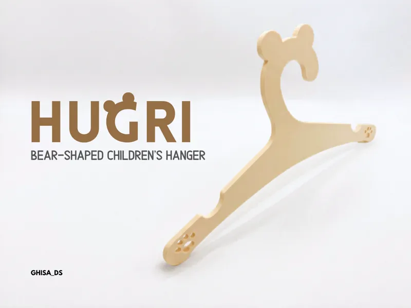 HUGRI - Cute Bear-Shaped Clothes Hanger