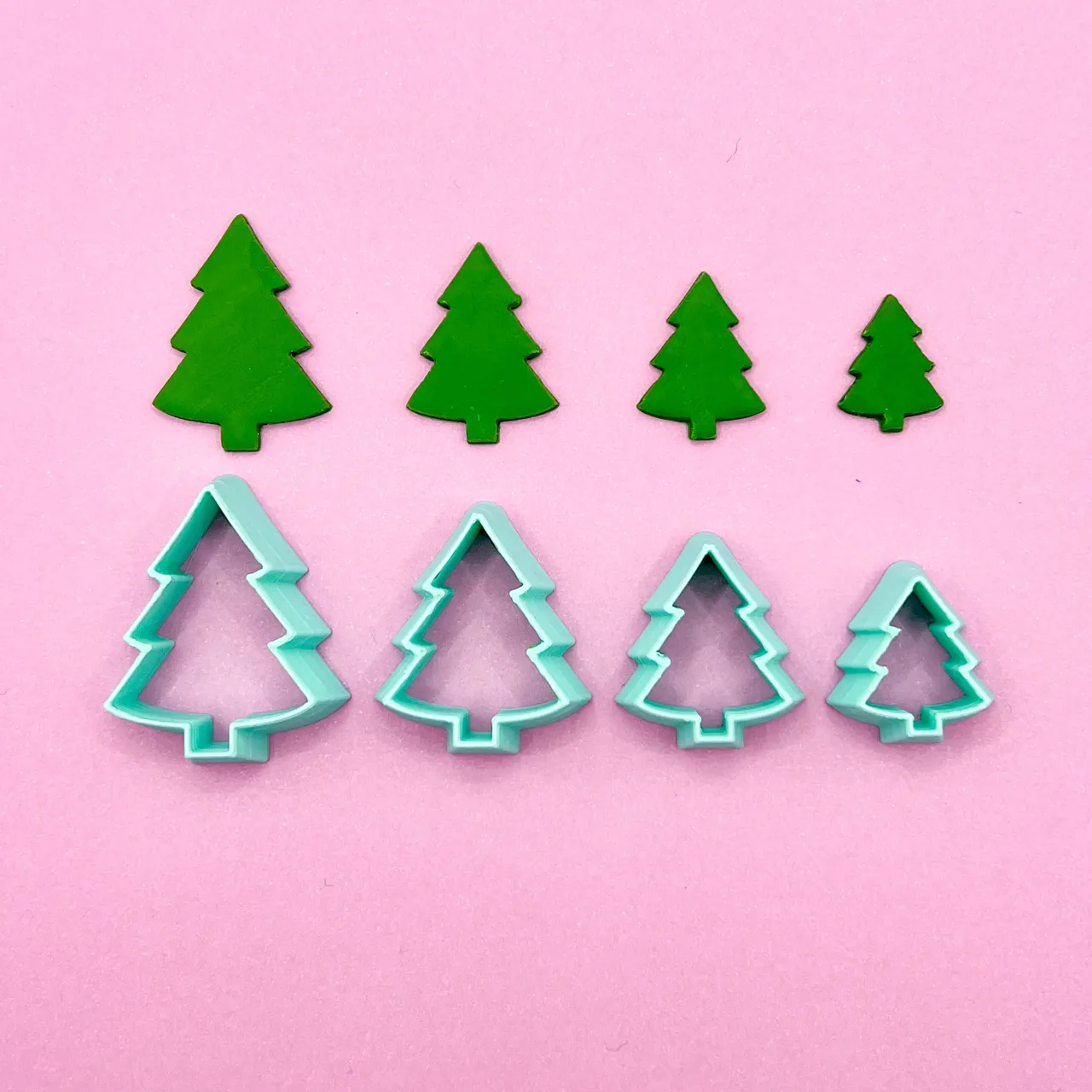 Christmas Tree-shaped Clay Cutter for Earring view 2
