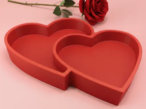 Double Heart Dish