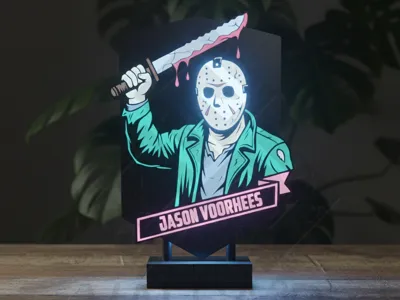 Jason Voorhees Led Lamp