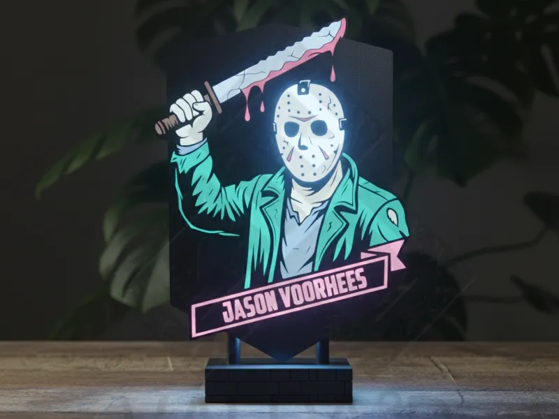 Jason Voorhees Led Lamp