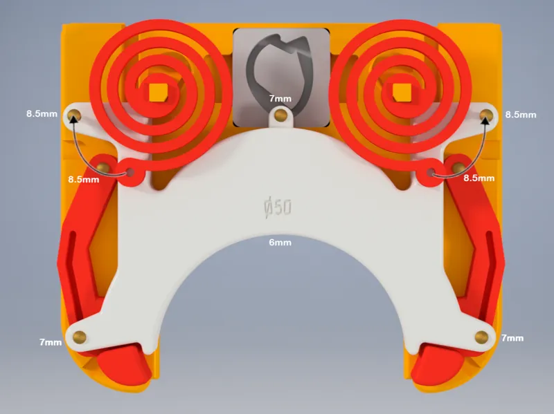 Push-Push Mechanism Rod Tube Holder