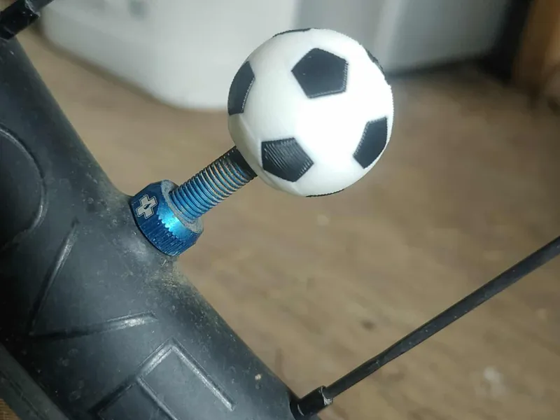 Soccer ball valve cap