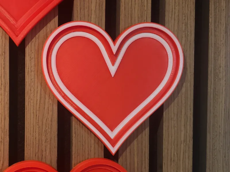 Artika Acoustic Wall Panel Layered Heart Decor