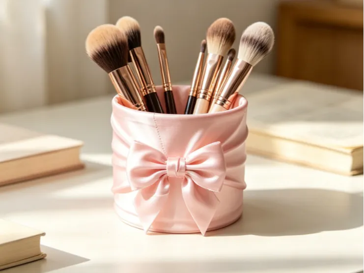 Makeup brush holder
