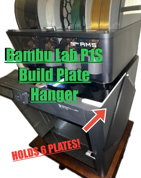 Bambulab P1 Series Build Plate Hanger / Holder