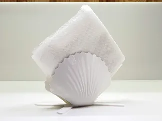 Seashell napkin holder