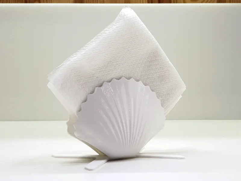 Seashell napkin holder