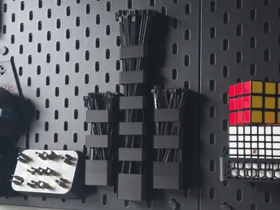 Modular Zip Tie holder for Skadis