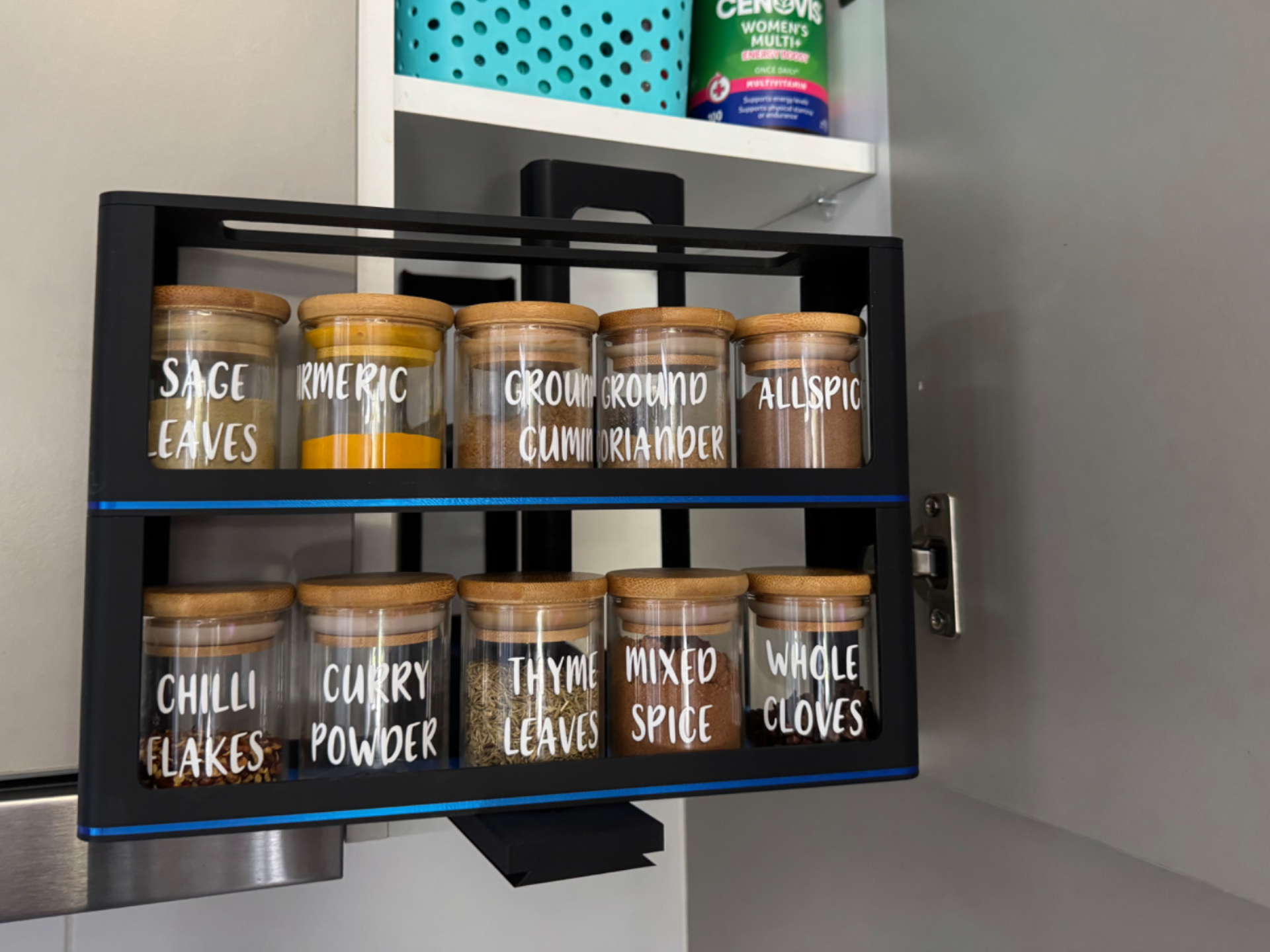 Parametric Pull Out Spice Rack