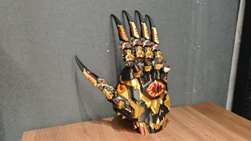 Modelo para impresión 3D: 毁灭之爪(手指可动 多材料多色打印) — vista de referencia 3
