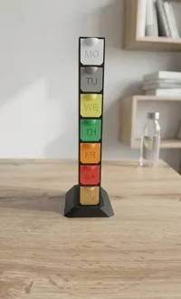 Pill Box - Vertical -0.2mm layer, 2 walls, 15% infill
