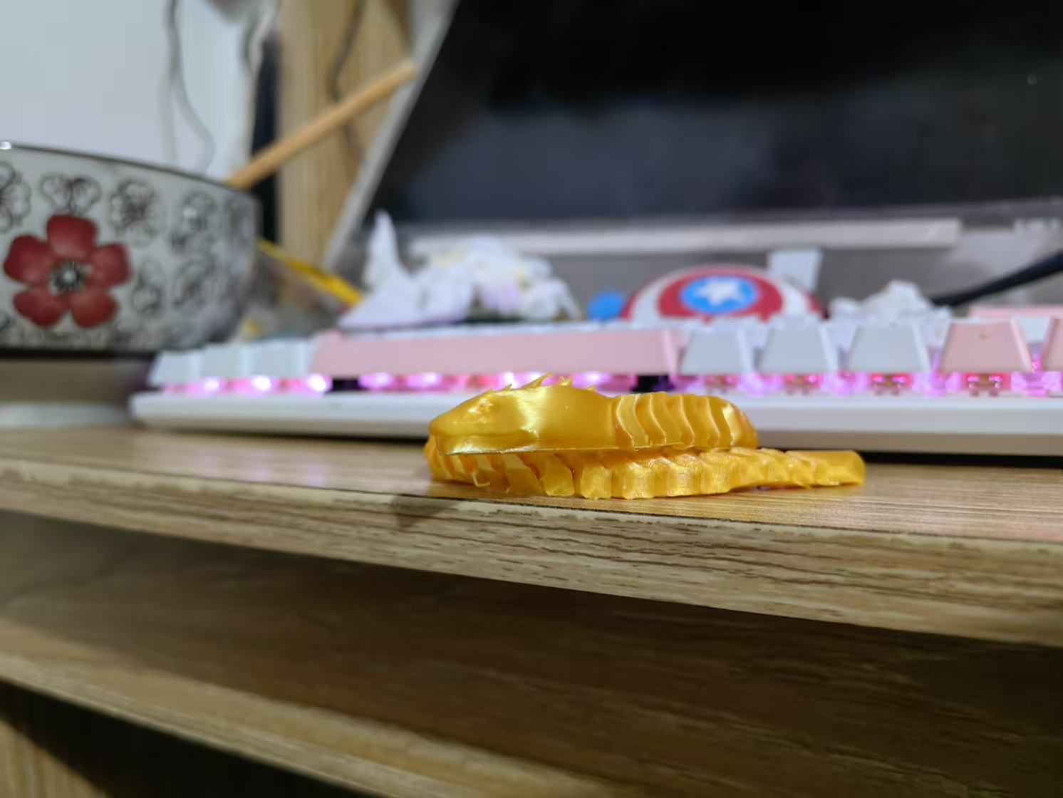 Miniatura 1 do modelo 3D 山海经异兽录第一期：烛龙，烛九阴，一体打印可动