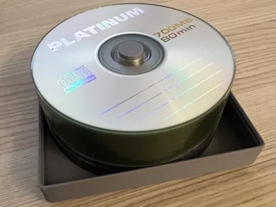 Gridfinity Stackable CD/DVD Holder