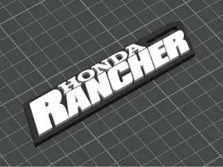 Honda Rancher ATV Keychain