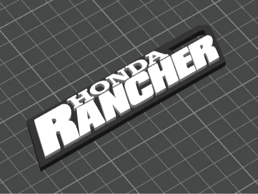 Honda Rancher ATV Keychain