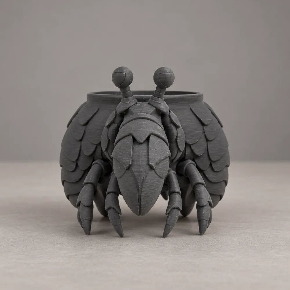 Hermit Crab Planter | Ocean Creature Vase - Free 3D Print Model ...
