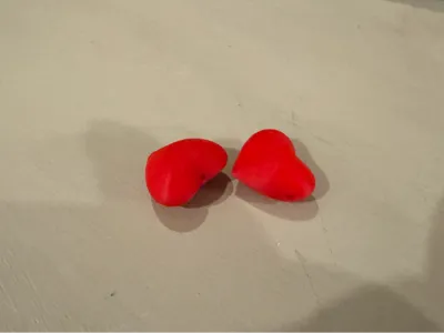~25mm Heart Bead with holes in Top or Side