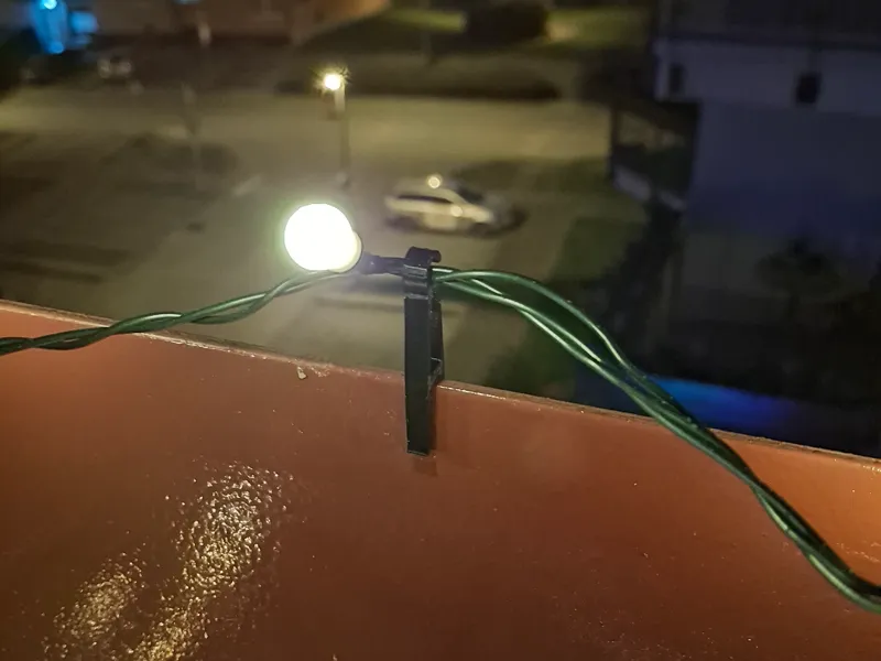 Terrace Christmas Lights holder
