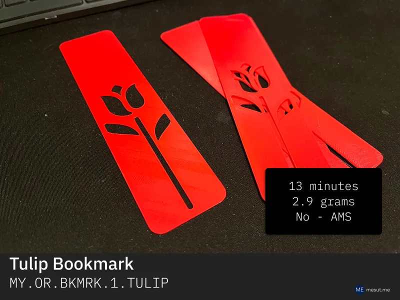Tulip Bookmark
