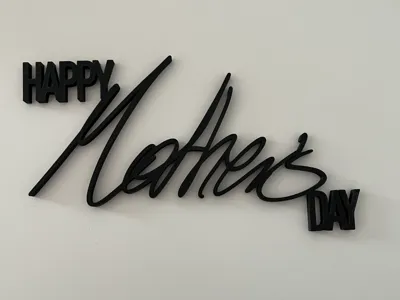 HAPPY Mothers DAY Lettering