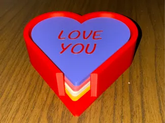 Valentines Day Heart Cany Coaster Set